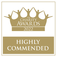 The Charity Awards 2022 logo for highly commended charity