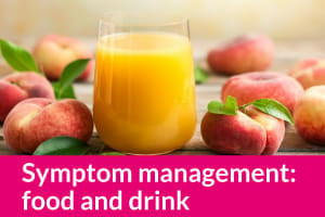 Symptom management food and drink